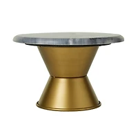 Grey Glam Cake Stand, 10" x 10" x 7"