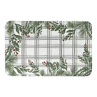Winter Greenery Bath Mat