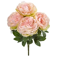 17" Peony Artificial Flower Bouquet (Set of 6)