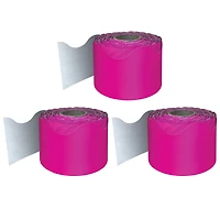 Carson Dellosa® Hot Pink Rolled Scalloped Border, 195ft.