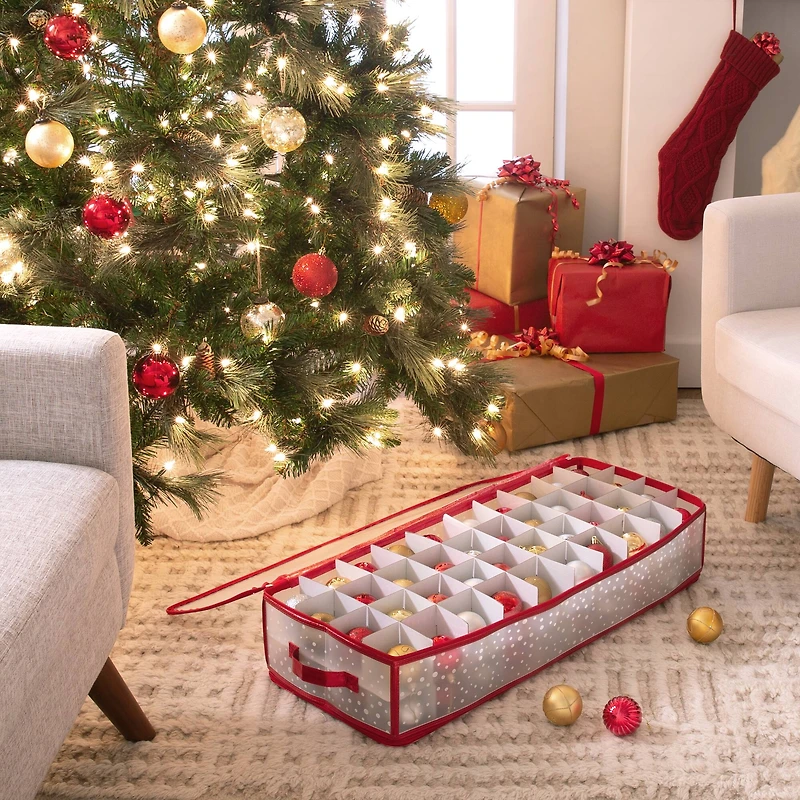 Simplify Red Ornament Storage Organizer
