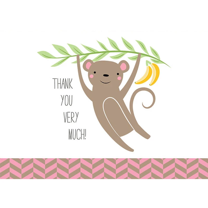 JAM Paper Cuddly Critters Blank Thank You Cards Set, 36ct.