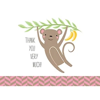 JAM Paper Cuddly Critters Blank Thank You Cards Set, 36ct.