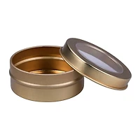 2.5" Gold Round Tin Favor Boxes, 20ct. by Celebrate It™