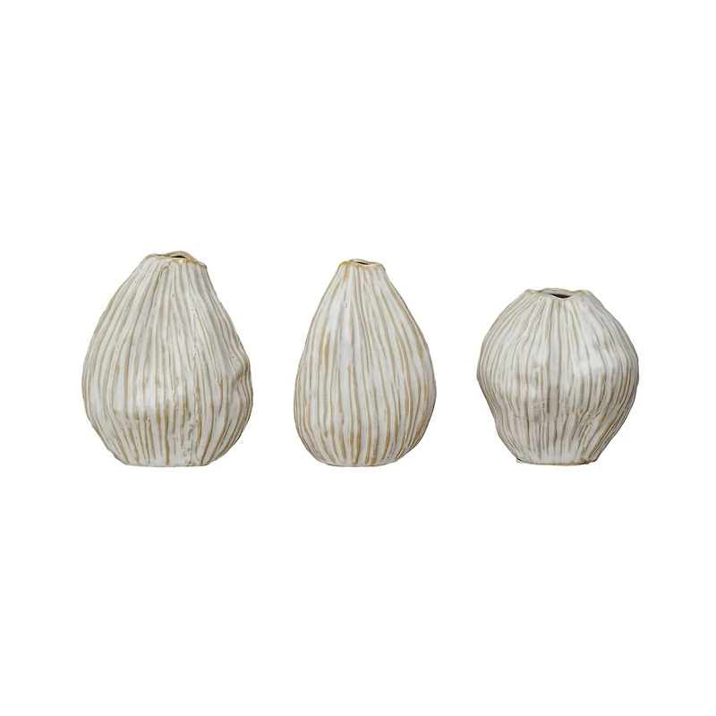 Hello Honey® Whispering White Pleated Vase Set