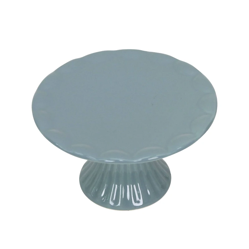 4.5" Gray Stoneware Cake Stand by Ashland®