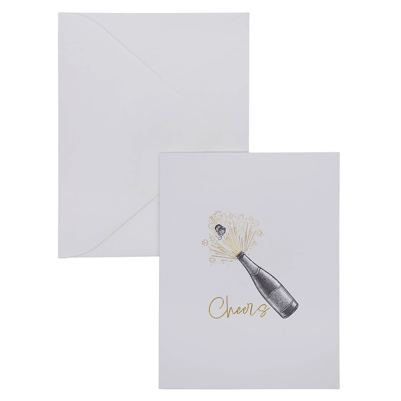 Cheers Bottle Blank Greeting Card Set by Celebrate It™