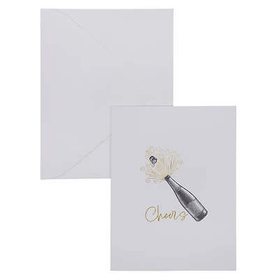 Cheers Bottle Blank Greeting Card Set by Celebrate It™