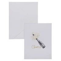 Cheers Bottle Blank Greeting Card Set by Celebrate It™