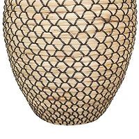 Brown Seagrass Tall Woven Floor Vase 11" x 11" x 20"