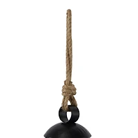 Black Metal Bohemian Decorative Cow Bell, Set of 3" 13", 8", 7"
