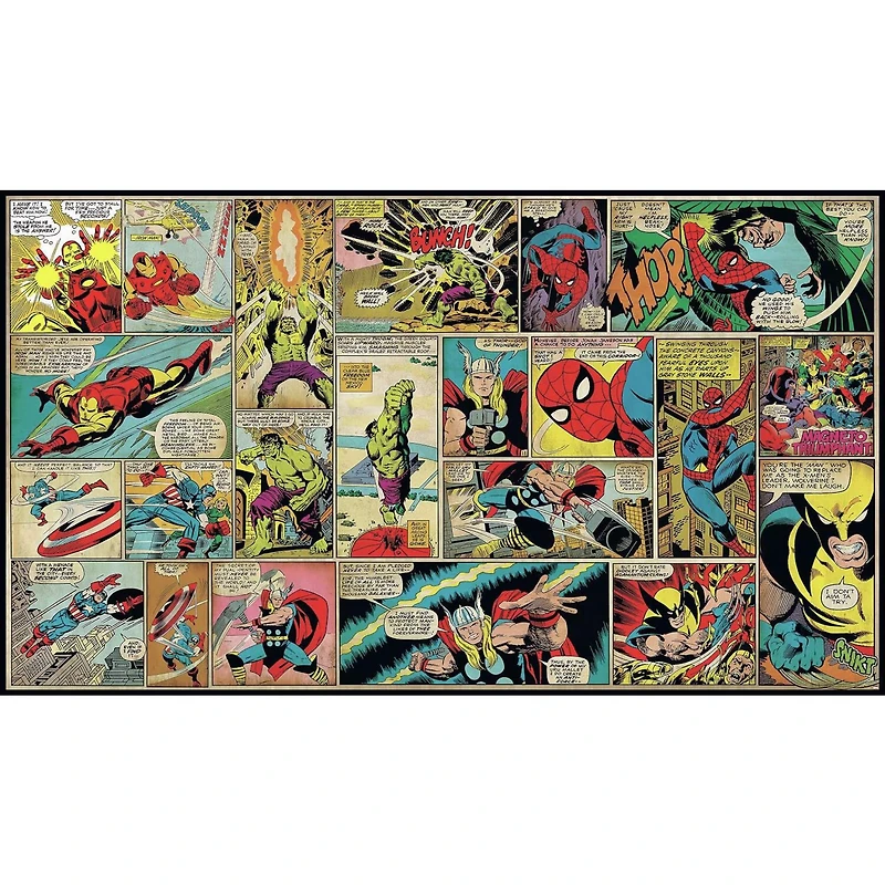 RoomMates Marvel Classics Comic Panel Mural