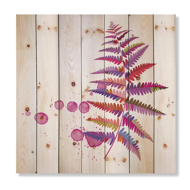 Designart - Purple Fern