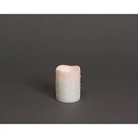 3" x 4" LED Wax Dripping Pillar Candle Set