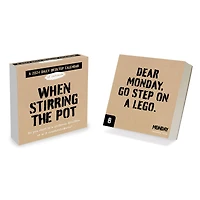 TF Publishing 2024 Anti Affirmations/Daily Sarcasm Daily Desktop Calendar