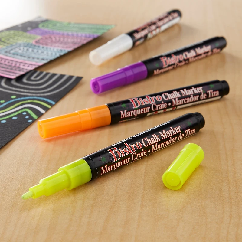 Marvy® Uchida Bistro Fine Point Fluorescent 1 Chalk Markers