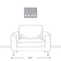 It's Not Home Without Paws Canvas Wall Art