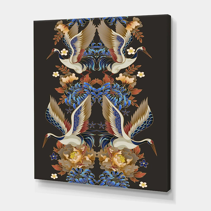 Designart - Chinoiserie With Birds and Peonies IX