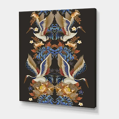 Designart - Chinoiserie With Birds and Peonies IX