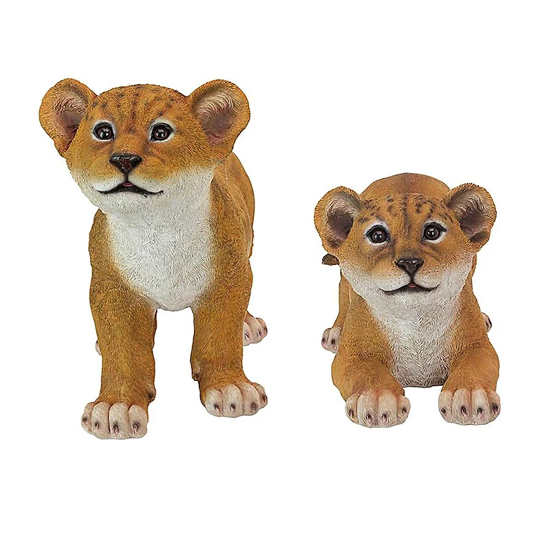 Design Toscano Lion Cubs of the Sahara Animal Statue Set