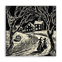 Halloween 11.75" x 11.75" Pallet Wood Wall Art
