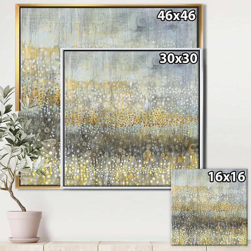 Designart - Glam Rain Abstract IV