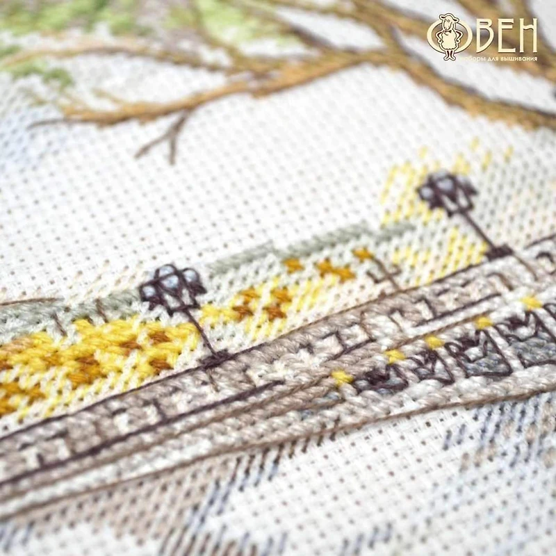 Oven Autumn In Paris Cross Stitch Kit