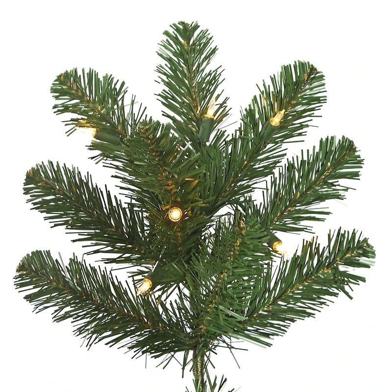 6.5ft. Pre-Lit Oregon Fir Artificial Christmas Tree, Clear Dura-Lit® Lights