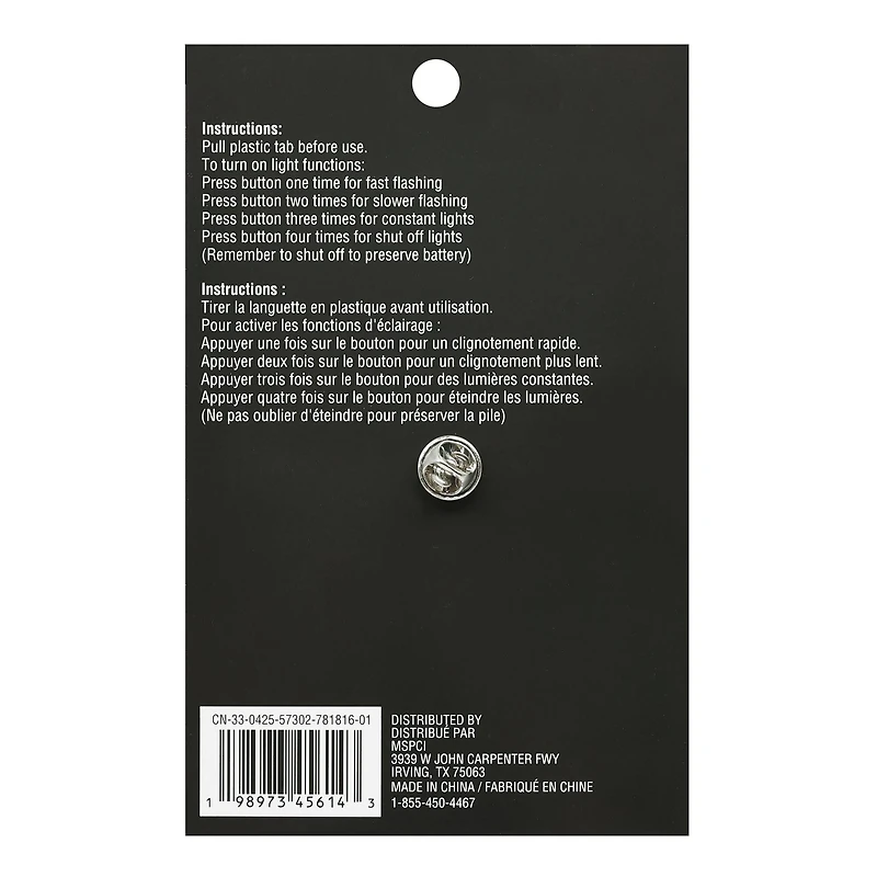 Witch Hat Light-Up Pin