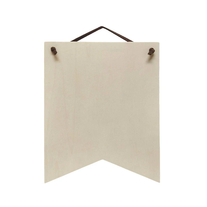 8" Unfinished Ribbon Plywood Plaque by Make Market®