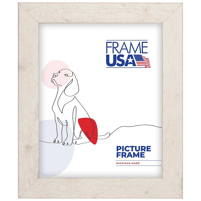 Frame USA Rustic White Single Image Picture Frame
