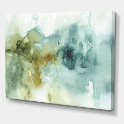 Designart - Abstract Watercolor Green House