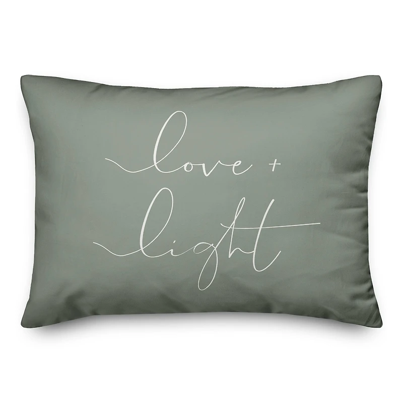 Love And Light 20" x 14" Throw Pillow