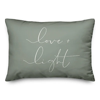 Love And Light 20" x 14" Throw Pillow