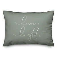 Love And Light 20" x 14" Throw Pillow