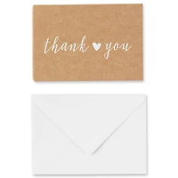 Kraft Thank You Cards & Envelopes By Celebrate It™