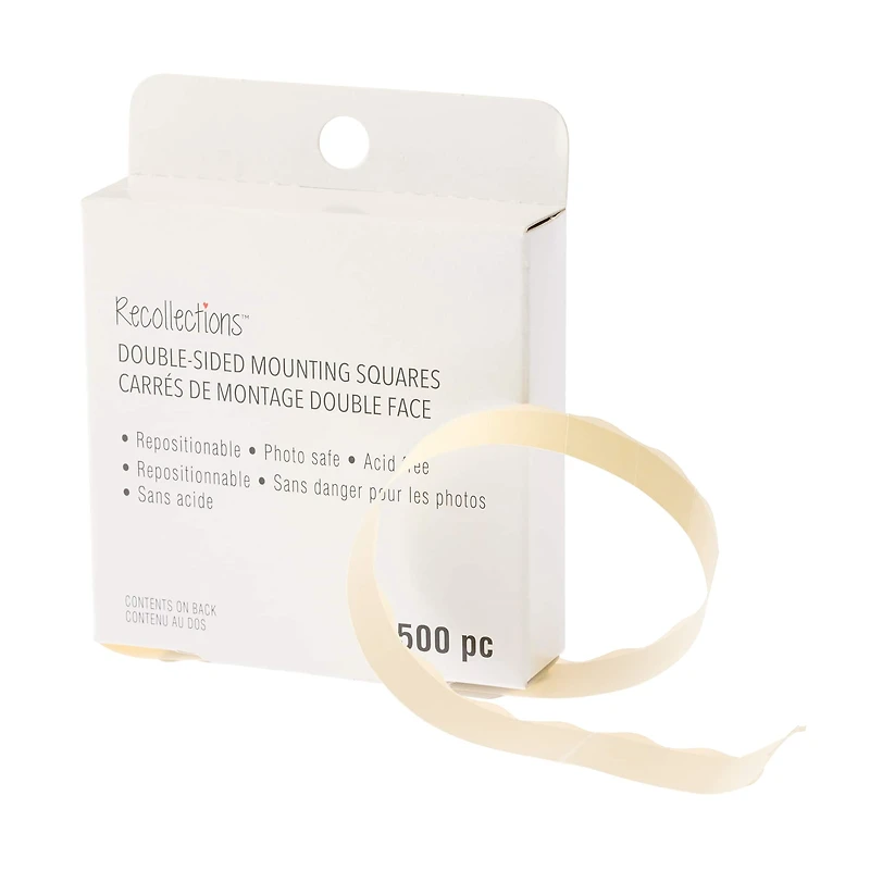 12 Packs: 500 ct. (6000 total) Double-Sided Repositionable Mounting Squares by Recollections™