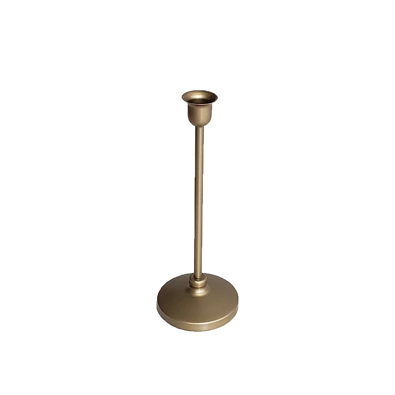 12 Pack: 9.4" Gold Metal Candle Holder by Ashland®