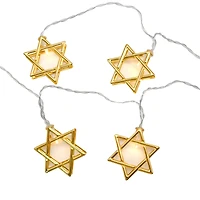 10ct. Gold Star of David Warm White LED String Lights by Ashland®