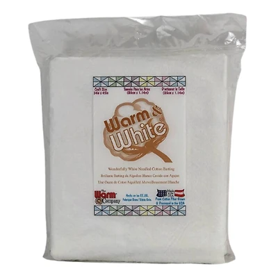 Warm & White® 34" x 45" Pre-Cut Craft Cotton Batting
