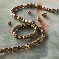 Brass & Copper Oxidized Metal Mixed Beads by Bead Landing™