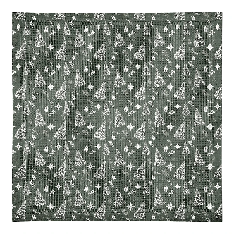 Designs Direct Sage Christmas 10" x 10" Cotton Twill Napkin