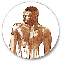 Designart - Handsome African Man Portrait On White II