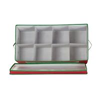Household Essentials 15" Red Holiday Storage Box