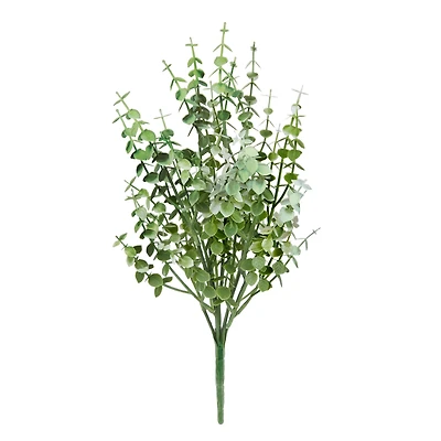 14" Green & White Eucalyptus Bush by Ashland®
