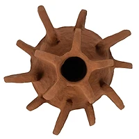 Hello Honey® 14" Caramel Handmade Paper Mache Vase with Curved Design