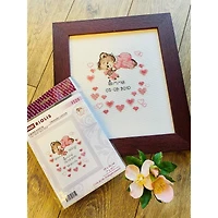 RIOLIS Girls Birth Announcement Counted Cross Stitch Kit R1123