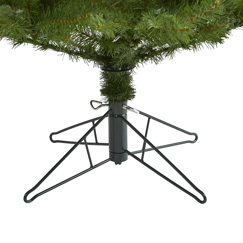 6.5ft. Pre-Lit Vancouver Spruce Artificial Christmas Tree, Warm White LED Lights