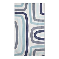 102" Abstract Blue Stripes Tablecloth