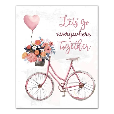 Let's Go Everywhere Together Canvas Wall Art